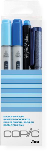 COPIC Marker Ciao 22075645 Doodle pack Blue, 4 Stück