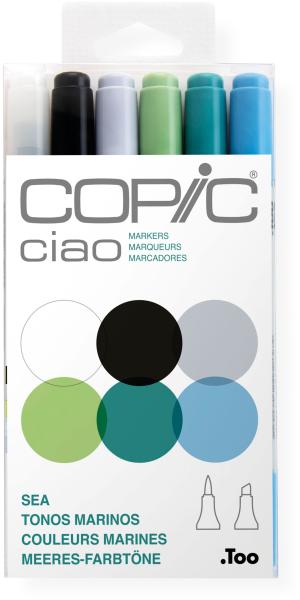 COPIC Marker Ciao 22075669 6er Set Sea