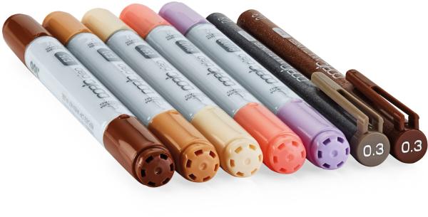 COPIC Marker Ciao 22075671 People Doodle kit, 7 Stück