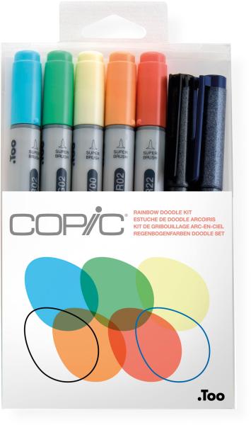 COPIC Marker Ciao 22075673 Rainbow Doodle kit, 7 Stück