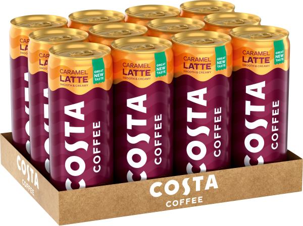 COSTA Coffee Latte Caramel Alu 5284 25 cl, 12 Stk.