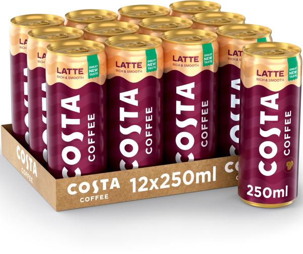 COSTA Coffee Latte Alu 5291 25 cl, 12 Stk.