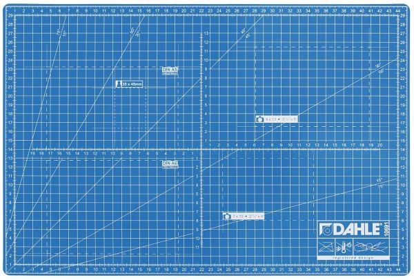 DAHLE Schneidematte 10691-20938 A3, 30x45cm, blau