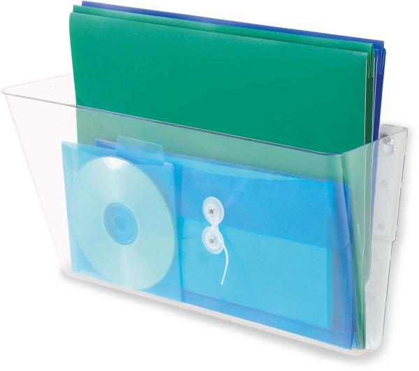 DEFLECTO Wandprospekthalter A4 quer 73101 transparent Docupocket