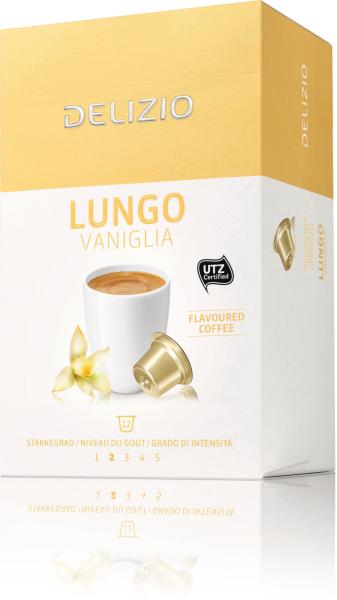 DELIZIO Kaffeekapseln 2001104 Lungo Vaniglia 12 Stück