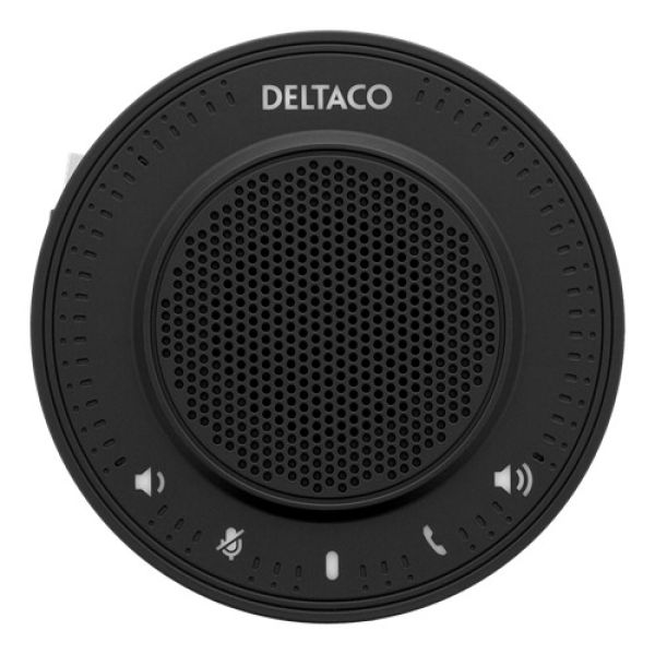 DELTACO Office Conference speakerphone DELC-0001 black, USB, 3.5 mm