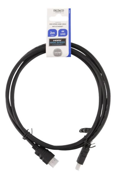 Deltaco hdmi cable high speed hdmi-920 w/ethernet,4k,60hz,uhd,2m - Deltaco-hdmi-920-7333048043177-02.jpg