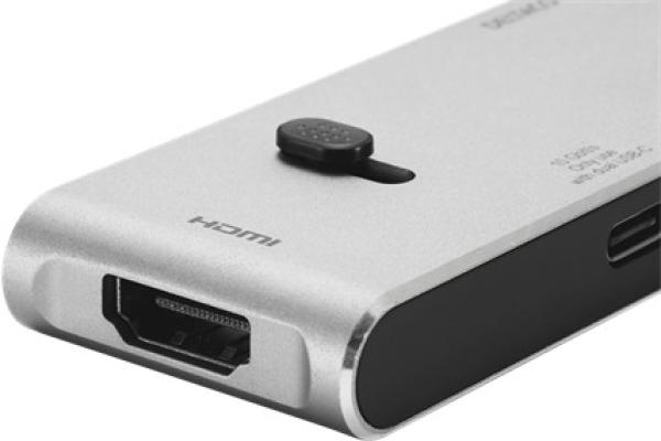 DELTACO USB-C Dockingsstation USBC-HDMI21 2xUSB-C,2xUSB-A,(mic)SD,HDMI