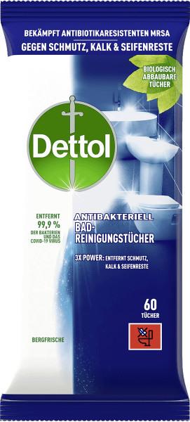 DETTOL Bad-Reinigungstücher 3193975 Bergfrische 60 Stück