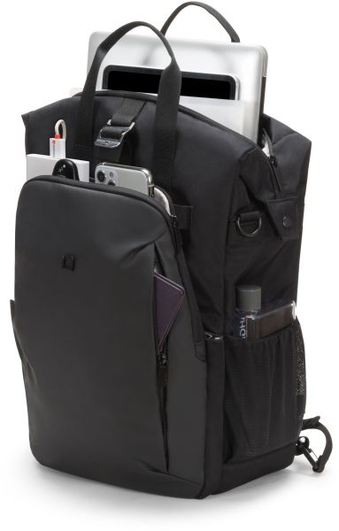 DICOTA Eco Backpack Dual GO Black D31862-RPET for Universal 13-15.6 inch