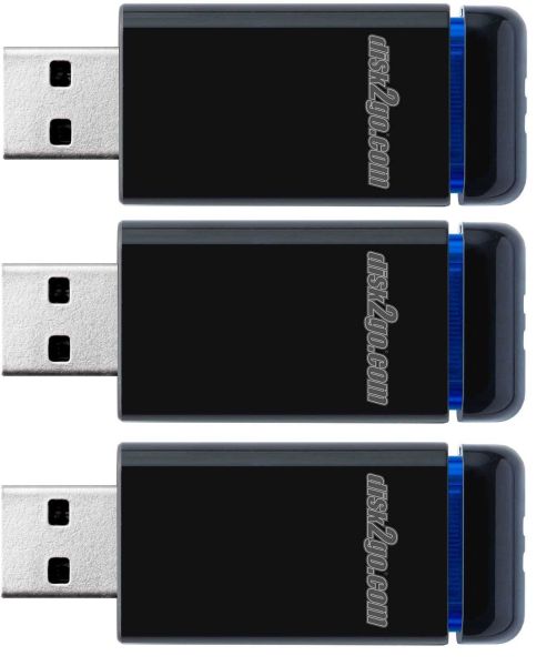 DISK2GO USB-Stick qlik edge 8GB 30006728 USB 2.0 triple pack