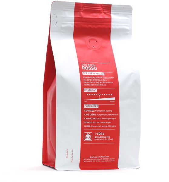 DREIHERZEN Bohnenkaffee 1kg 11141 Rosso