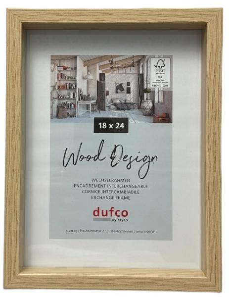 DUFCO Holz-Bilderrahmen 18x24cm 1610.80984 Fuji natur