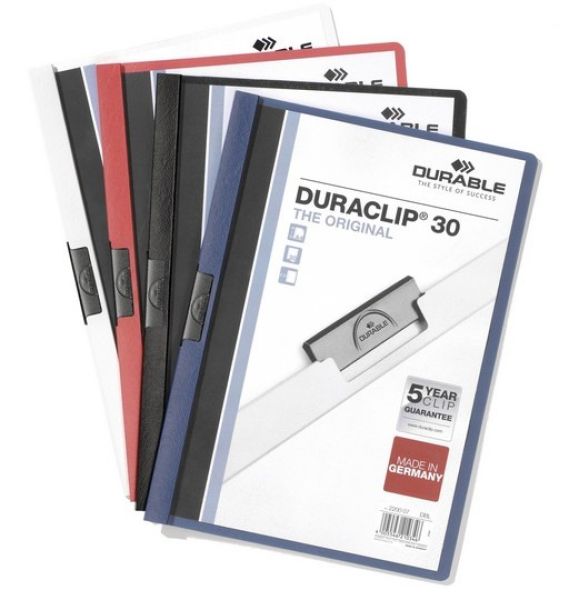 DURABLE Klemmhefter DURACLIP 30 2200/03 für 30 Blatt A4 rot