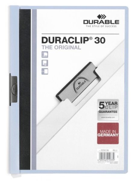 DURABLE Klemmhefter DURACLIP 30 2200/06 für 30 Blatt A4 blau