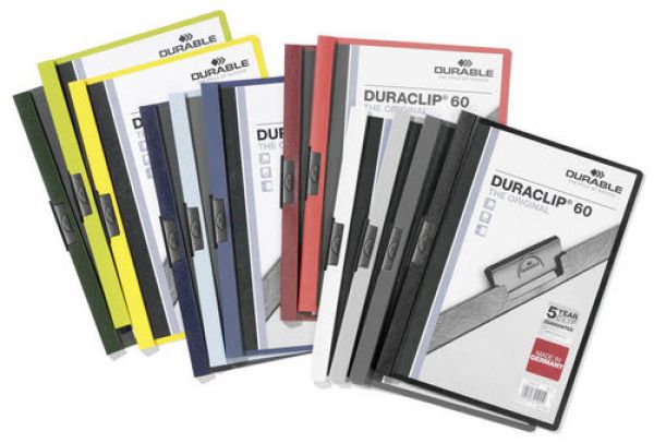 DURABLE Klemmhefter DURACLIP 60 2209/07 für 60 Blatt A4 dunkelblau