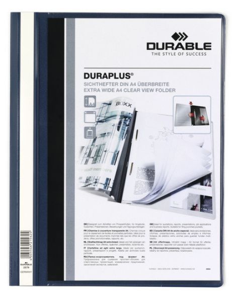 DURABLE Angebotshefter DURAPLUS 2579/07 für 100 Blatt A4 dunkelblau