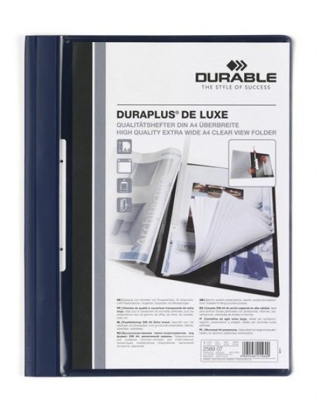 DURABLE Angebotsheft. DURAPLUS DE LUXE 2589/07 für 200 Blatt A4 dunkelblau