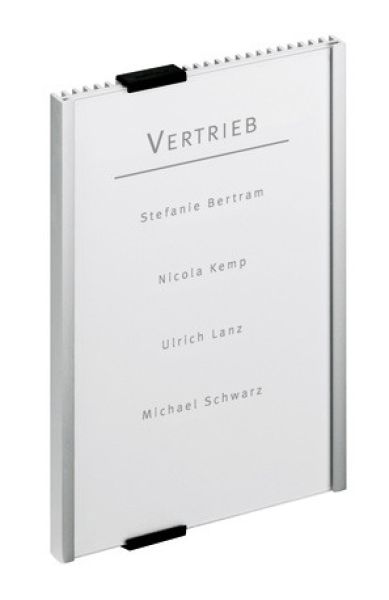 DURABLE Türschild Info Sign 480323 silber, aluminium 149x210.5mm