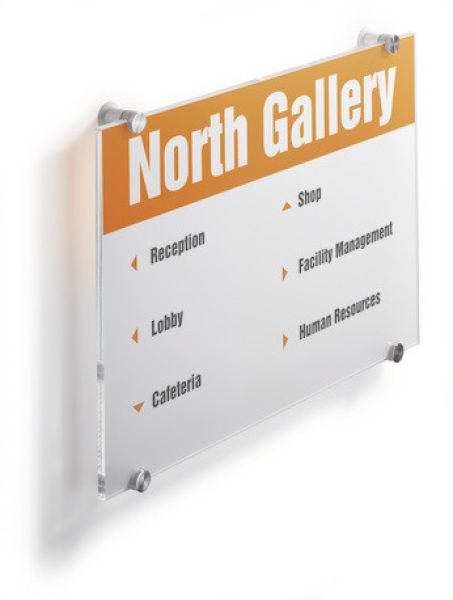 DURABLE Türschild Crystal Sign A3 482619 transparent, acryl 297x420mm