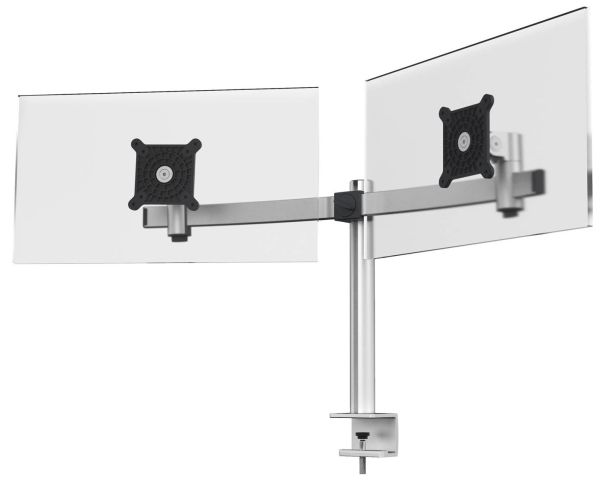 DURABLE Monitor Halterung 508523 für 2 Monitore, Tischklemme