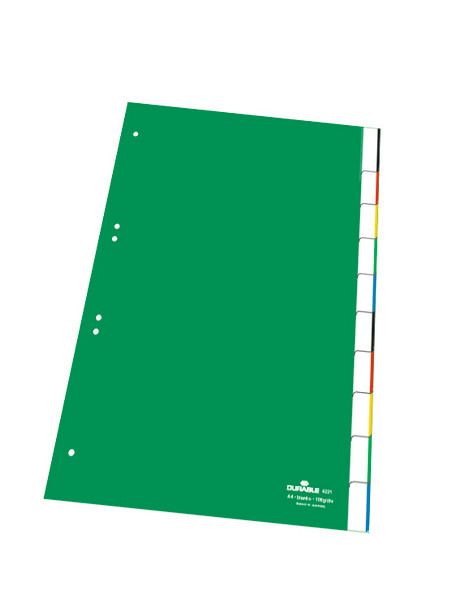 DURABLE Register grün A4 6221/05 10-teilig