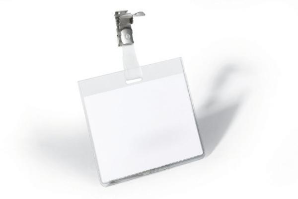 DURABLE Namensschild mit Clip 8003/19 transp., PVC, 60x90mm 25 Stk.