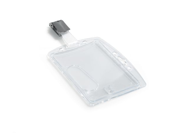 DURABLE Hartbox für Ausweis mit Clip 8005/19 acryl, 54x85mm 25 Stk.