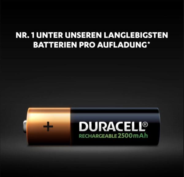 Duracell recharge ultra precharged dx1500 aa,hr6,2400mah,1.2v 4 stück - Duracell-dx1500-5000394057043-02.jpg