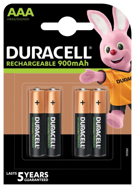 Duracell recharge ultra precharged dx2400 aaa, 850 mah, 1.2v 4 stück - Duracell-dx2400-5000394203822