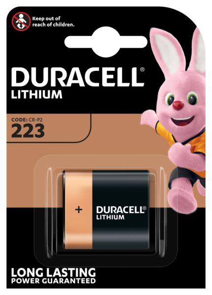 Duracell photobatterie specialty ultra ultra 223 dl223, el223ap, cr-p2, 6v - Duracell-ultra-223-5000394223103