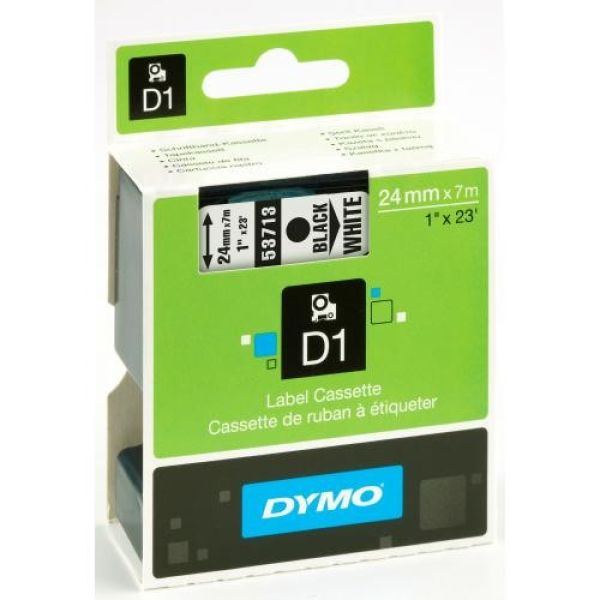 DYMO Schriftband D1 schwarz/weiss S0720930 24mm/7m