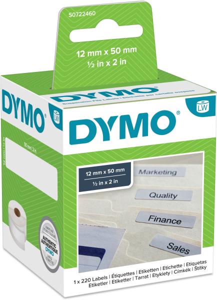 DYMO Etiketten für Hängeablage S0722460 perm.50x12mm 220 Stück