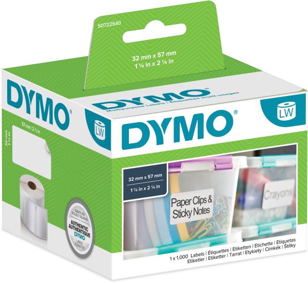 DYMO Universal-Etiketten S0722540 non-perm. 57x32mm 1000 Stück