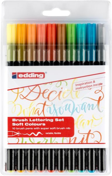 EDDING Brushpen 1340 Soft Colours 1340 E10 10 stk.