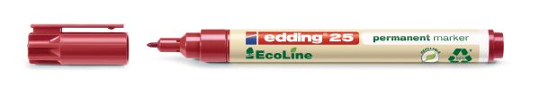 EDDING Permanent Marker 25 EcoLine 25-2 rot