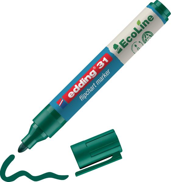 Edding flipchart marker 31 1.5-3mm 31-4 grün - Edding-31-4-4004764947133-03