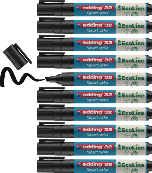 Edding flipchart marker 32 1-5mm 32-1 schwarz - Edding-32-1-4004764946921-04