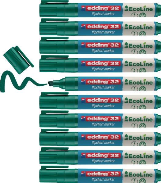 Edding flipchart marker 32 1-5mm 32-4 grün - Edding-32-4-4004764947010-04