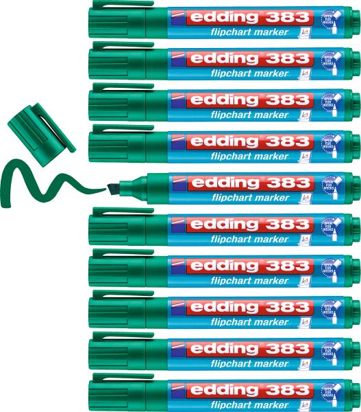 Edding flipchart marker 383 1-5mm 383-4 grün - Edding-383-4-4004764013937-04