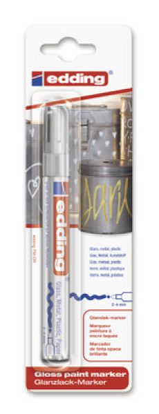 EDDING Paintmarker 750 2-4mm 750BliCrea 054 silber Blister