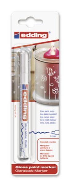 EDDING Paintmarker 751 CREA 1-2mm 751BLI-49 CREA weiss Blister