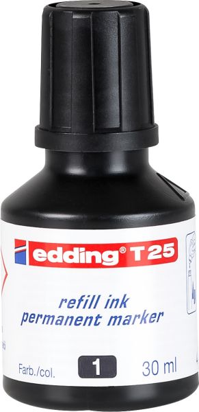 EDDING Nachfülltuschen T25 T-25-1 schwarz 30ml