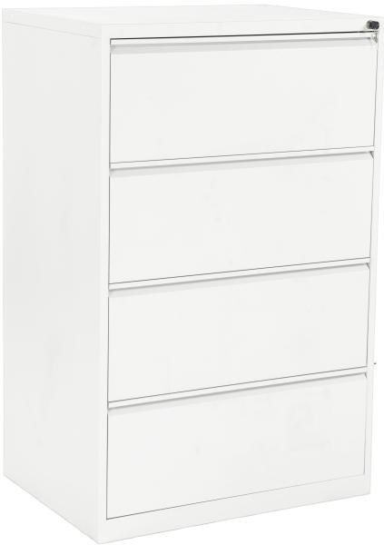 EDGY HR-Schrank 3424/9003 4 Schubladen breit, weiss