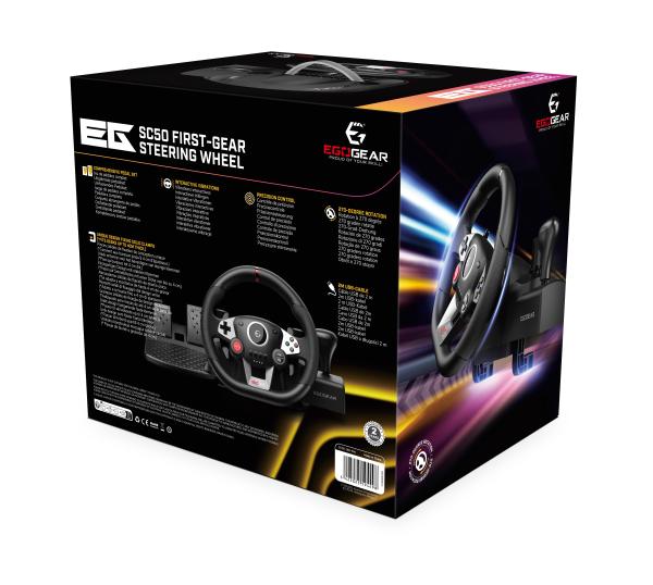 EGOGEAR First-Gear Steering Wheel SC50-UNI-SW PS4, PC, NSW