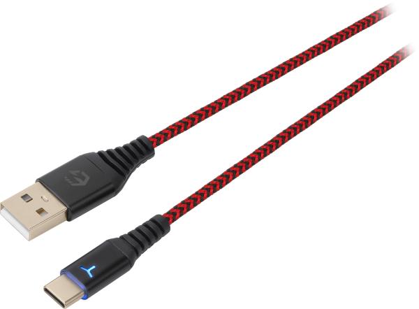 Egogear charging cable type-c 3m sch10-ns-rd braided, nsw, red.black - Egogear-sch10-ns-rd-5425025591817