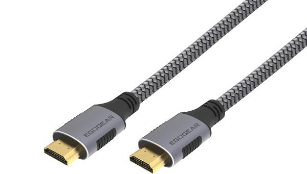 Egogear hdmi cable universal 2m sch20-hd-gy braided 4k,8k, grey,black - Egogear-sch20-hd-gy-5425025591824