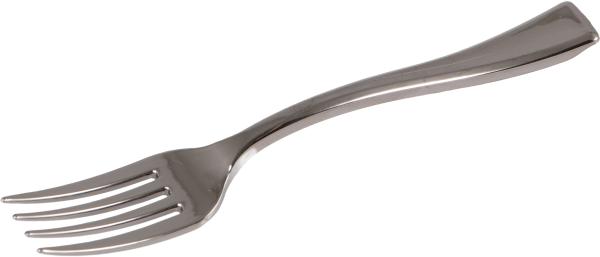 ELCO Mini-Plastik-Gabel 10cm 0106260 -005 silber, 50Stk.