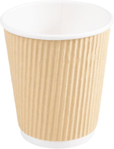 ELCO Coffee to Go Becher 2dl 89221800-097 braun, gerippt, 10Stk.