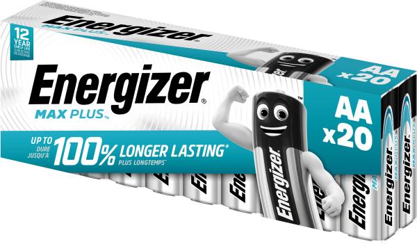 Energizer max plus e301323500 aa/lr6 20 stück - Energizer-e301323500-7638900423372